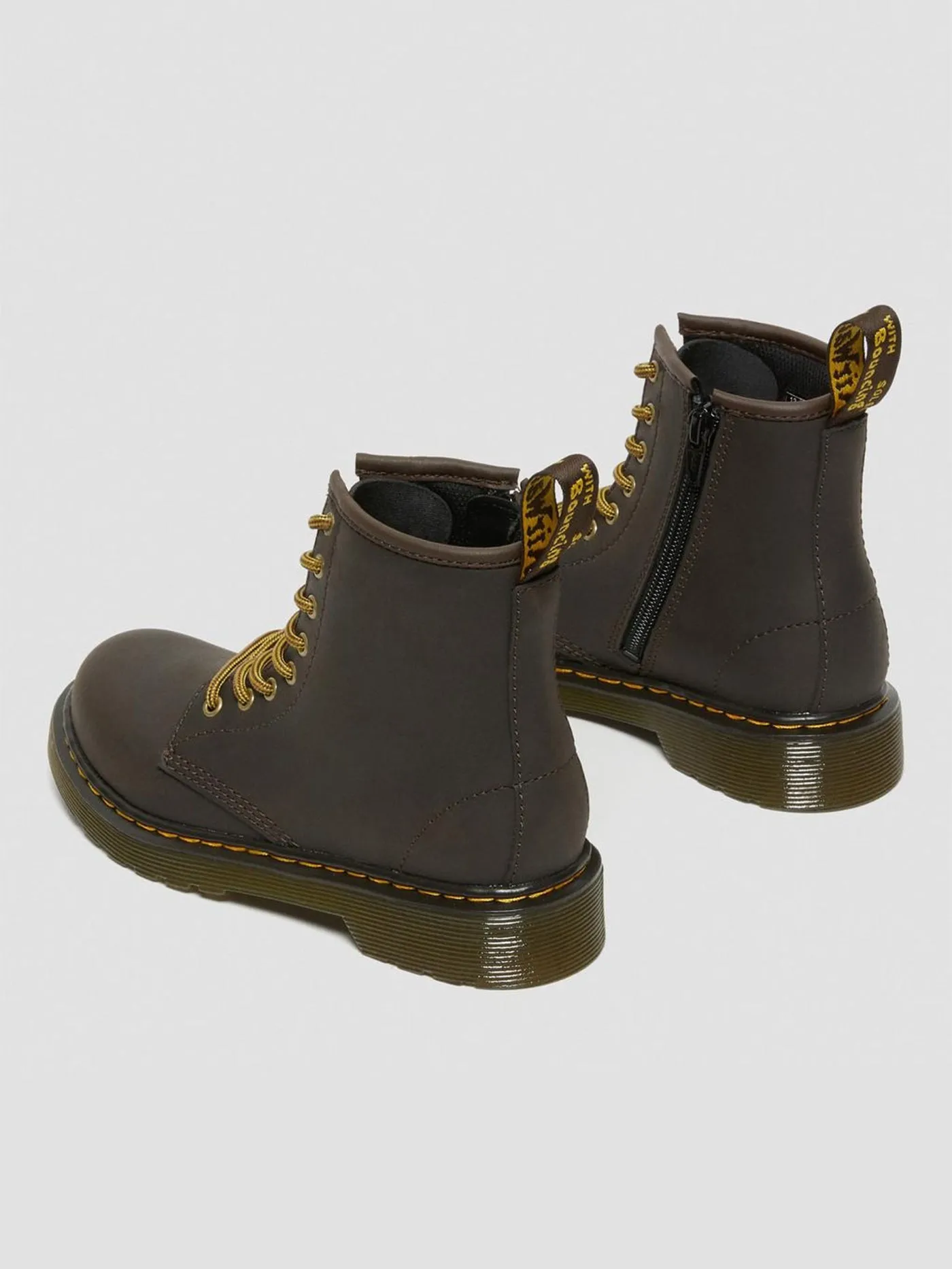 1460 Wildhorse Lamper Dark Brown Boots (Kids)