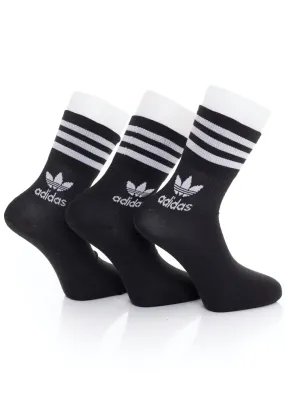 Adidas - Mid Cut Crew Black/White - Socks