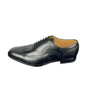 Bally U -Gino Black Leather Derby Shoes