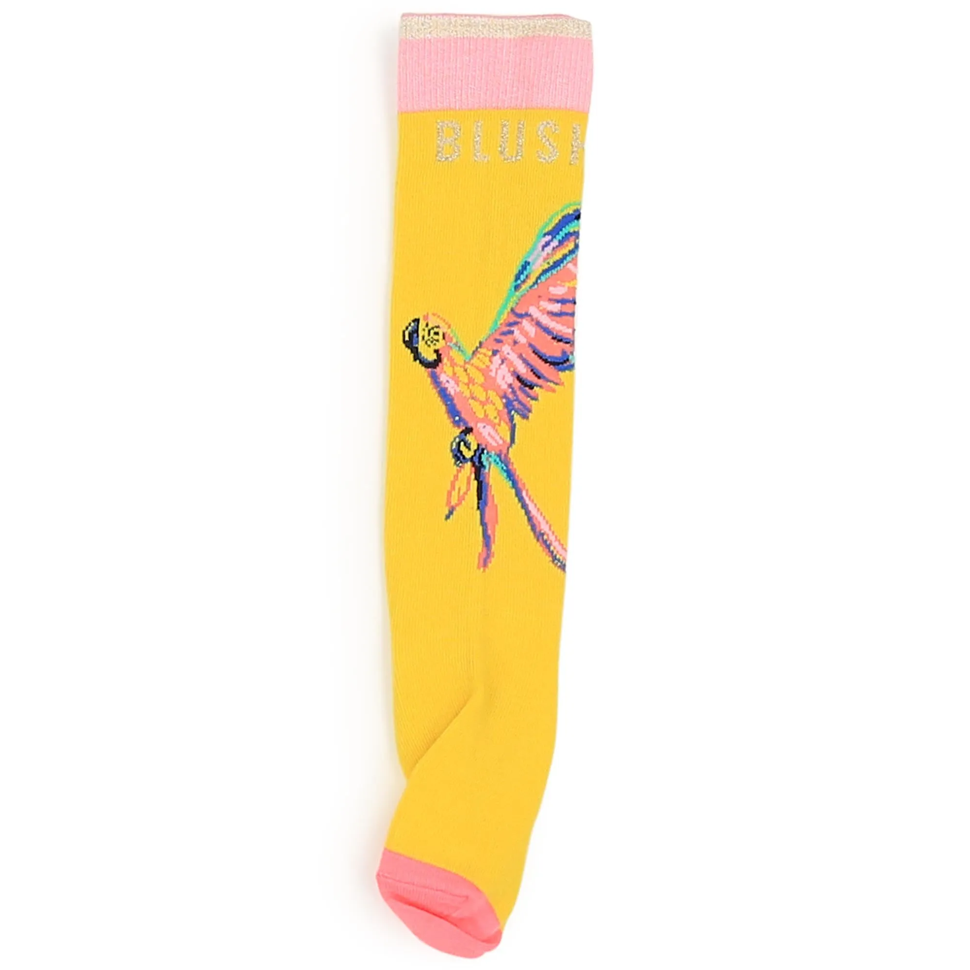 Billieblush Yellow Unicorn Knee High Socks