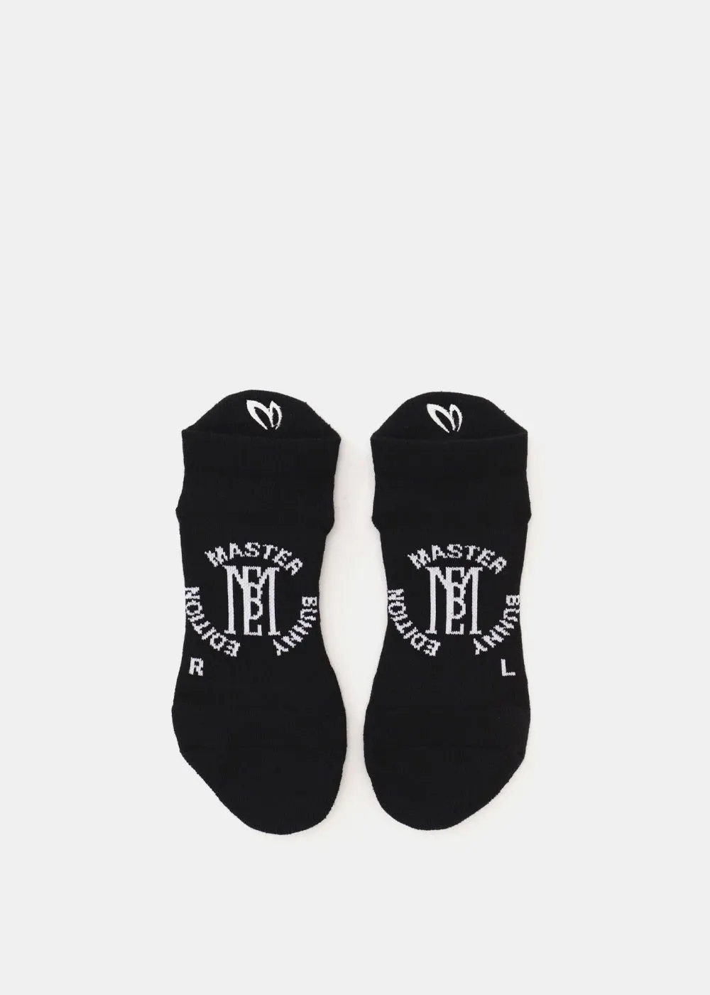 Black 3D Ankle Socks