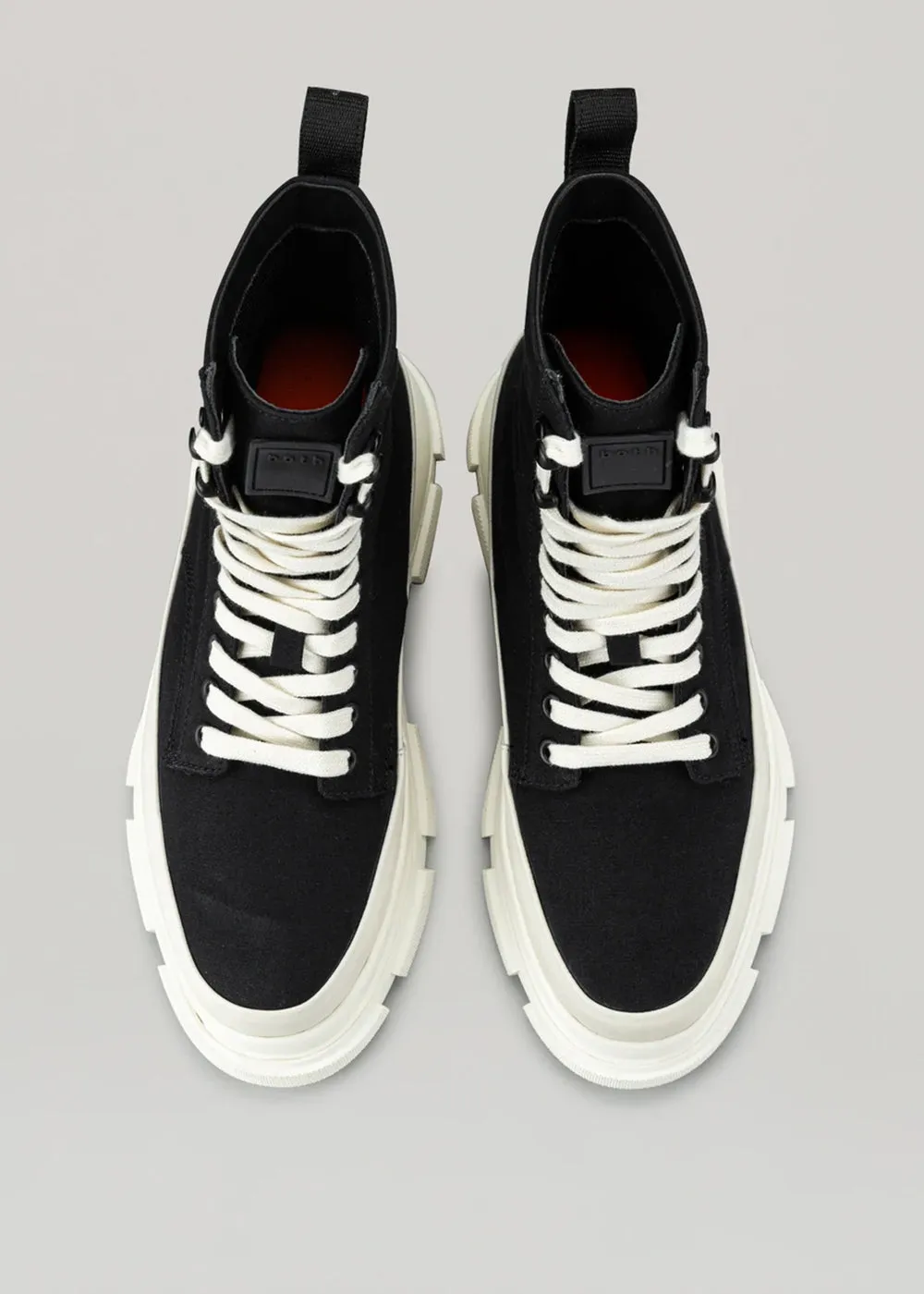 Black & White Gao High-Top Boots