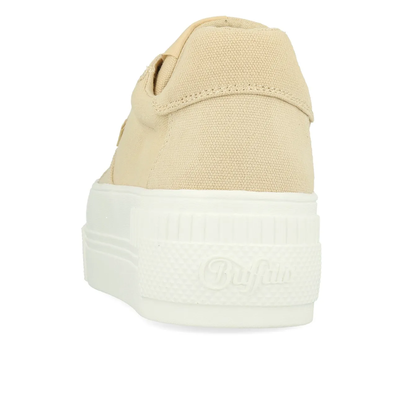 Buffalo Paired Sneaker Low Damen Organic Cotton Beige