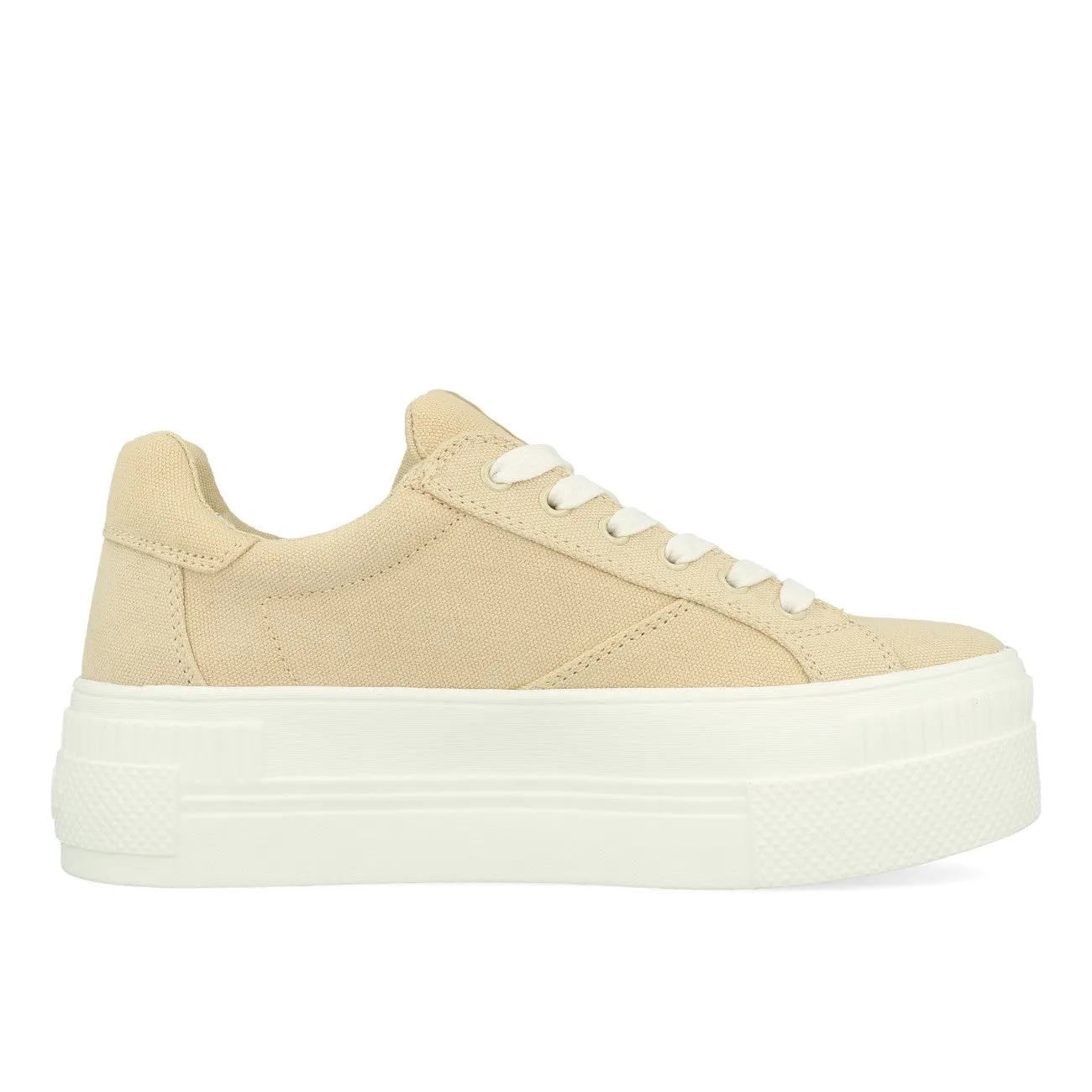 Buffalo Paired Sneaker Low Damen Organic Cotton Beige