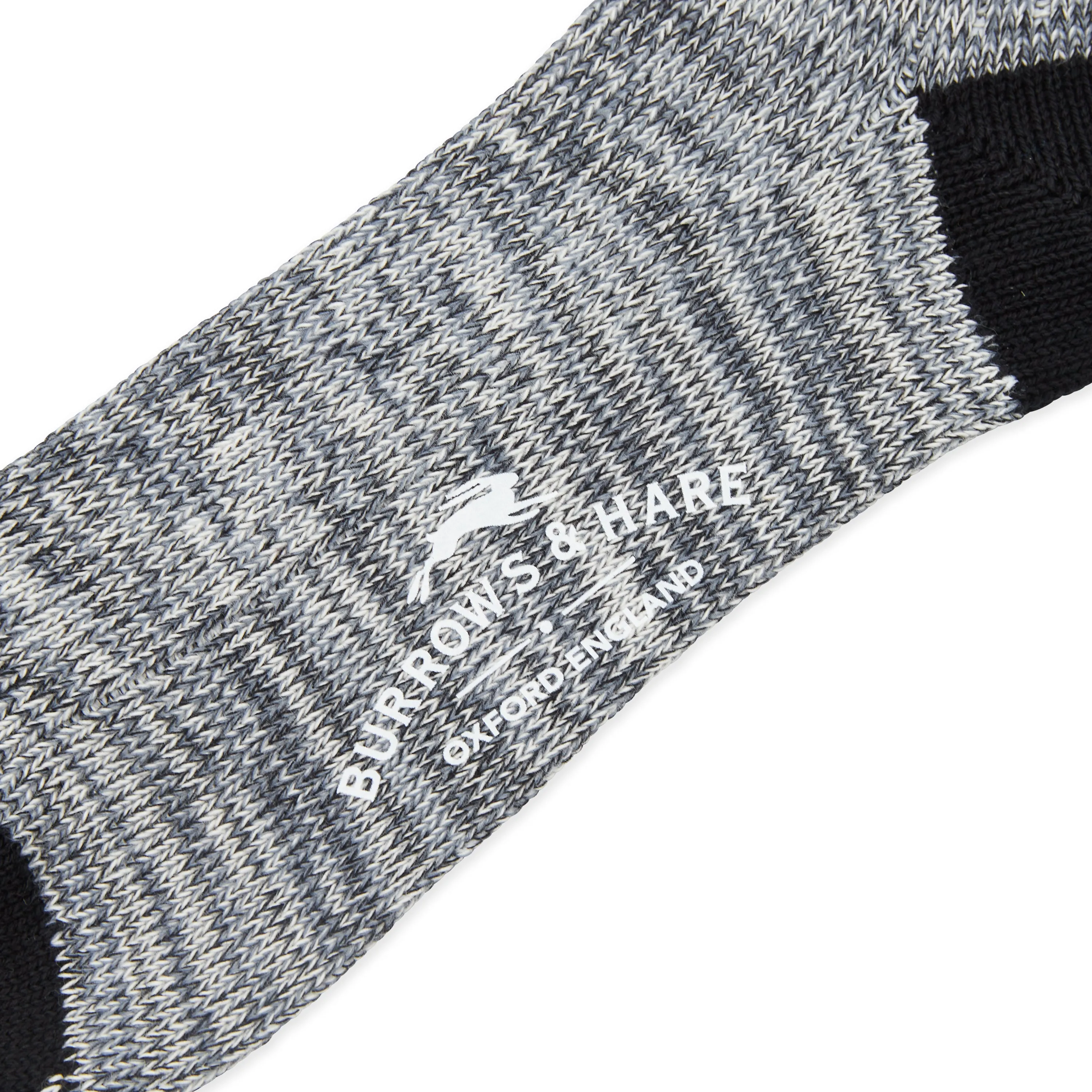 Burrows and Hare Knitted Socks - Black