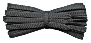 Flat 6 mm Grey Shoe Laces for Trainers and Sports Shoes.