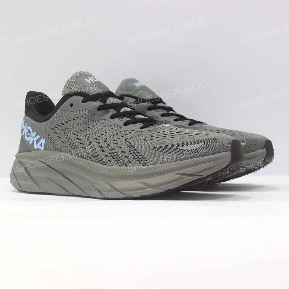 Hoka Clifton 8 Wolf Grey - Unisex Running Shoes