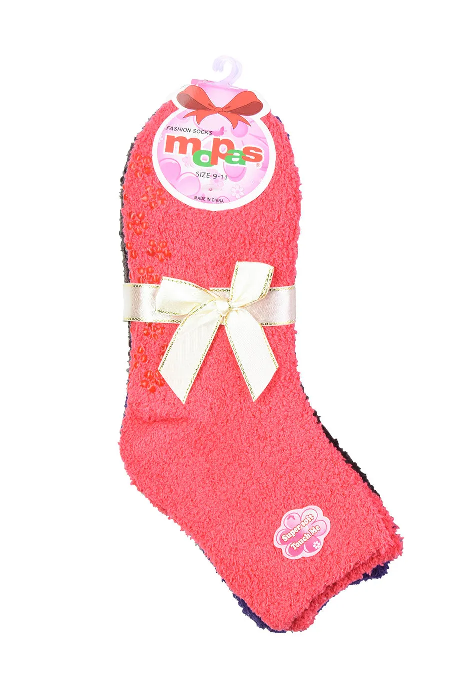 MOPAS PLUSH SOFT SOCKS NON SKID (30302_PLAIN1)