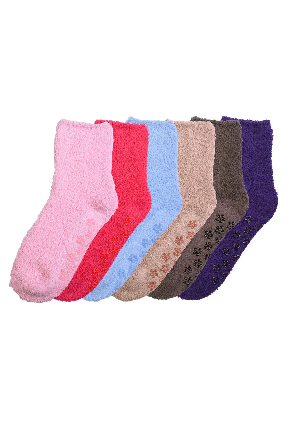 MOPAS PLUSH SOFT SOCKS NON SKID (30302_PLAIN1)