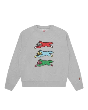 Triple Running Dog Crewneck