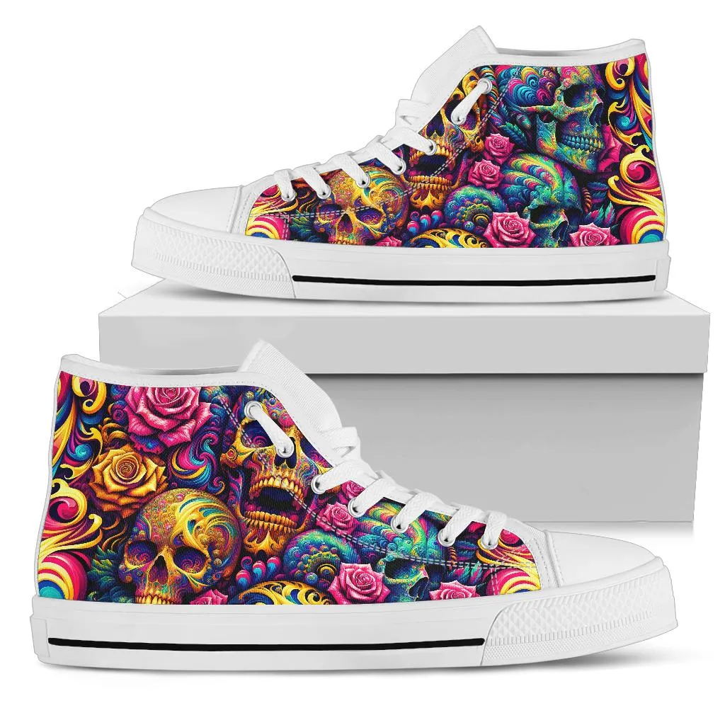 Trippy Skulls High Top