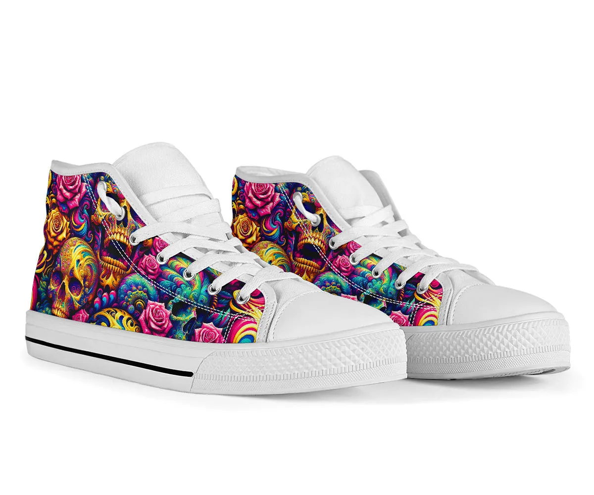 Trippy Skulls High Top