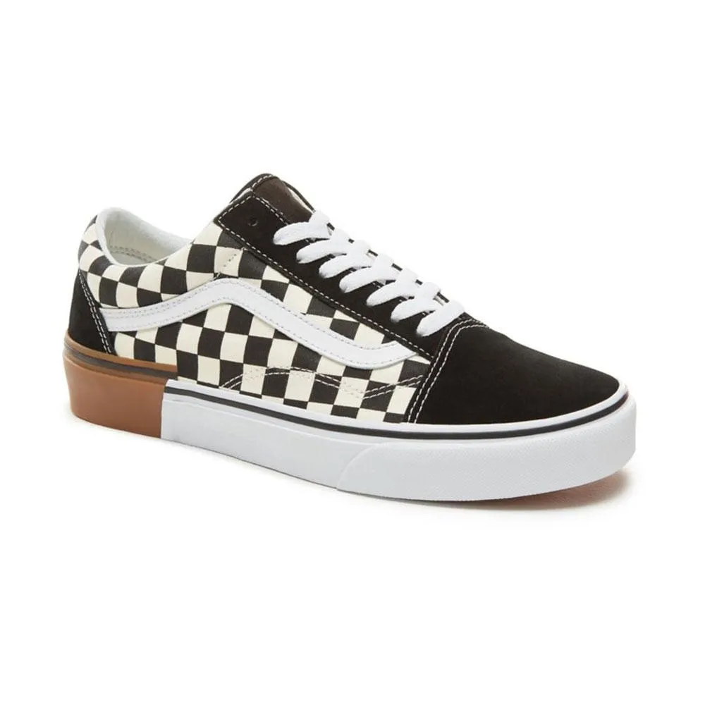 VANS Old Skool Suede Gum Block Shoes - Checkerboard