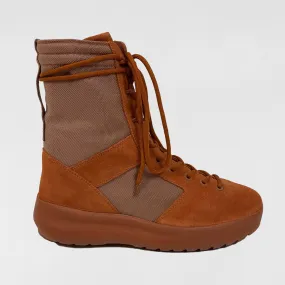 YZY SZN 3 Military Boots In Burnt Sienna